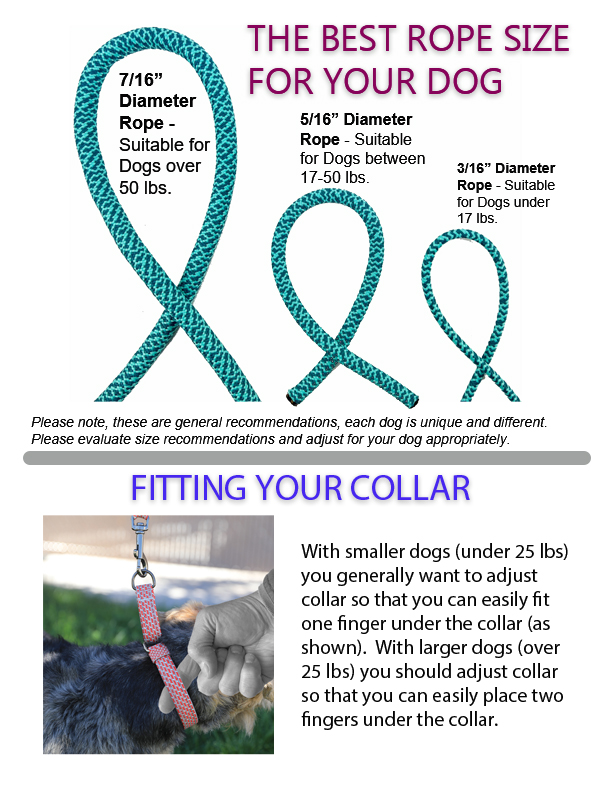 Sizing information chart